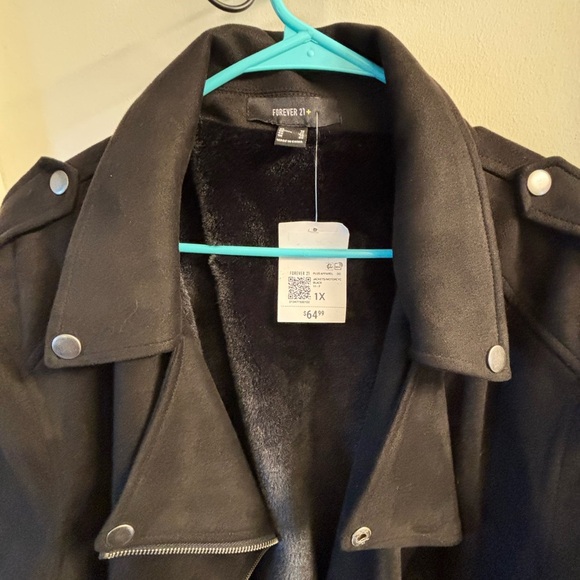 Forever 21 Black inside fur lining Women's Jacket - Picture 4 of 8